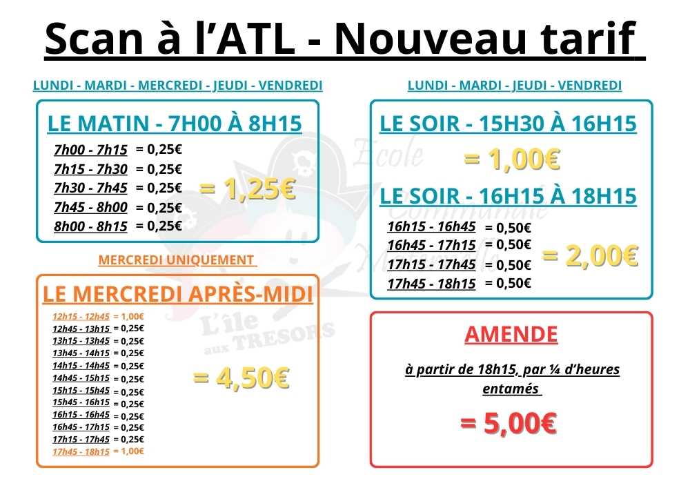 tarif atl